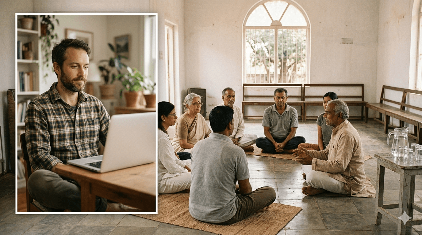 Find online and physical meditation sessions.
